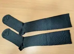 3/12週末お値下げ☆新品着圧ハイソックス ブラック 綿混タイプ24〜25