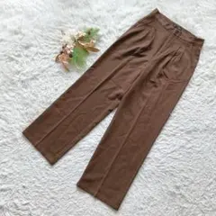 【デイジークレア】 (M) ワイドレッグパンツ シンプル オフィスカジュアル