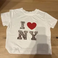 SHEIN I LOVE NY 半袖Tシャツ ヒョウ柄 Mサイズ