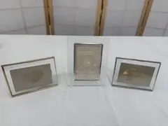 ガラス製フォトフレーム 3個セット