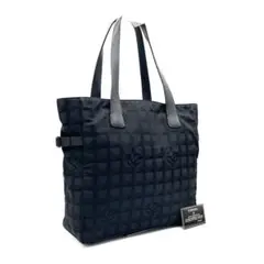 CHANELシャネル ニュートラベルラインGM トートバッグ 黒 A4可 大容量