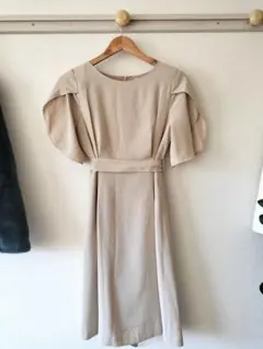 BEAMS M ベージュ ワンピース（フォーマル）