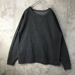 た*と様 A5055古着　トレーナー　スウェット　チャコール　無地　90s Y2