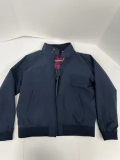 ネイビー ナイロンジャケット XL チェック裏地