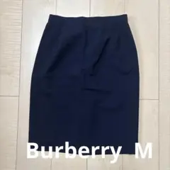 Burberry バーバリー　三陽商会　ネイビー タイトスカート ひざ丈　Mのサムネイル