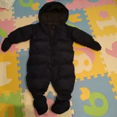 babyGap ネイビー ダウン ジャンプスーツ カバーオール 手袋　靴下　付き