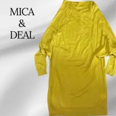 MICA & DEAL ドルマリン　チュニックニットワンピース　マスタード色のサムネイル