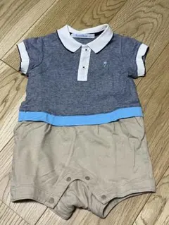 familiar ポロスタイルロンパース 70