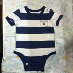 baby GAP ストライプロンパース 6-12ヶ月