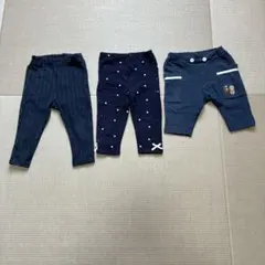 ネイビー パンツ 3点セット【petitemainなど】