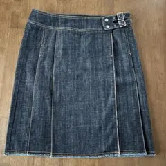 バーバリーロンドン　デニム　巻きスカート　ラップスカート　38