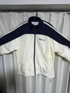 ジップアップジャケット ホワイト・ネイビー