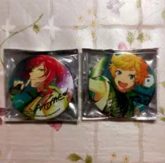 あんスタ ポートレートサイン ポトレ 逆先夏目 春川宙 缶バッジ 2点セット