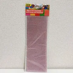 ラインダイアモンドのデコレーションステッカー【中粒4mm】1000粒 (ピンク)