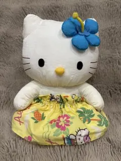 ハローキティ アロハ USA ぬいぐるみ タカラ 平成レトロ フラガール