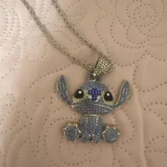 ディズニー RAVIPA スティッチ ネックレス アクアマリン - メルカリ
