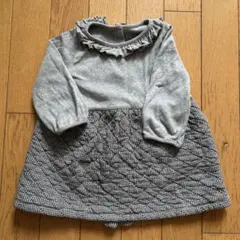 PETIT BATEAU フリル付きワンピース 12M 74cm