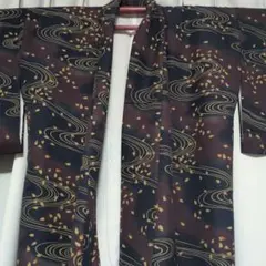 最終価格！小紋 流水模様 洗える着物のサムネイル