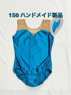 ハンドメイド】120 新品 バトントワリング レオタード 衣装 髪飾り