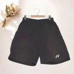 ​ヨネックス ハーフパンツ スポーツウェア 半ズボン 黒 Sサイズ ロゴ9702のサムネイル