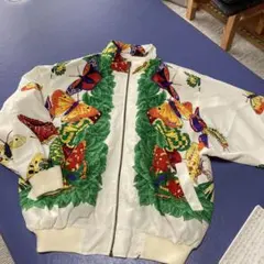 蝶柄ジップアップジャケット