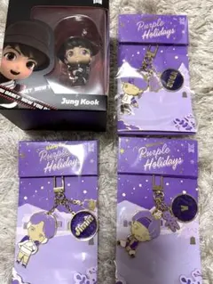 BTS ジョングク 展示会 GOLDEN パープルマイクキーリング BTS JUNGKOOK GOLDEN展示会マイクキーリング - メルカリ