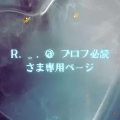 R. ̫ . @ プロフ必読さま専用ページ✦.˚