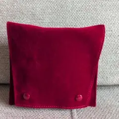 Cartier 赤 スエード ポーチ 新品時計ジュエリー入れ♡