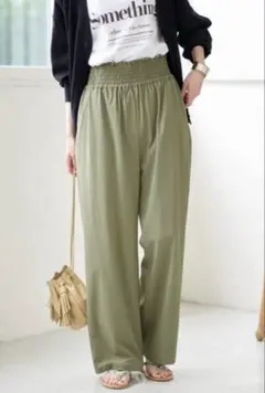 ジャーナルスタンダード ナイロンストレッチワイドパンツ