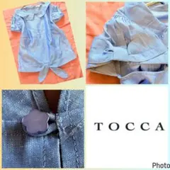 トッカ★TOCCA★美品★ビッグリボン★麻★リネン★TP★フェアリーグランジのサムネイル