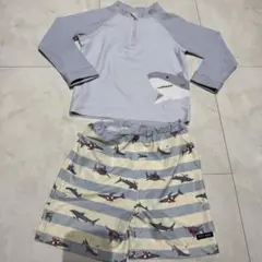 プティマイン サメ 水着 ラッシュガード セット 110cm
