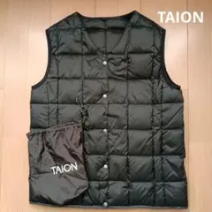 TAION ブラック ダウンベスト TAION-001　難あり　Ｌサイズ