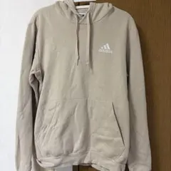 adidas プルオーバーパーカー ベージュ