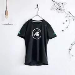 12N148【アディダス】(M)Adidas Runners Tシャツ ブラック