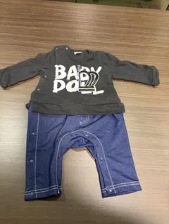 BABY DOLL ロンパース グレー/デニム