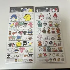 サンリオ 4size ステッカー シール 4サイズ 2枚セット