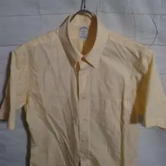 け339 ブルックスブラザーズ ギンガムチェック BD シャツ M 黄