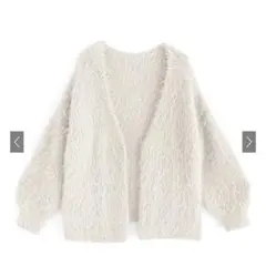 GRL kz416 フェザーニットカーディガン