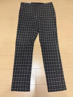 GOLDEN GOOSE DELUXE BRAND チェックスラックス黒