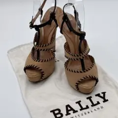BALLY バリー　23.5cm Tストラップ　サンダル　スエード　ヒール