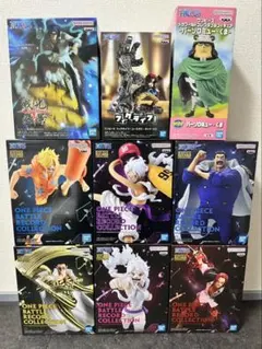 最新含むワンピース フィギュア9点ニカ ルフィ シャンクス サンジ ボニーガープ