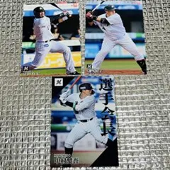 カルビープロ野球カード 2016清田、2019井上晴哉、2024中村奨吾 ロッテ
