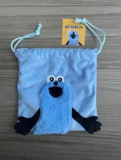 パペットスンスン　ふわふわ巾着　スンスン　ポーチ