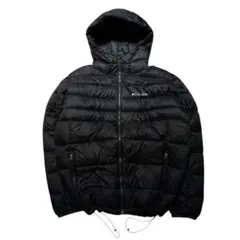 Columbia ダウンジャケット ダウンパーカー 黒 XL ドローコード