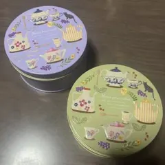 KALDI カルディ ティータイムクッキー缶　2個セット 缶のみ