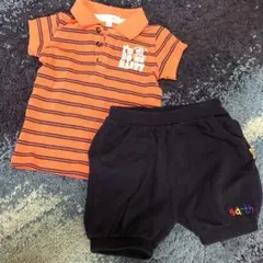 ポロシャツ　かぼちゃパンツ　90cm