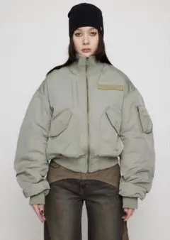 LAGUA GEM BIG POCKET MA-1 アウターカーキ