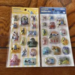 パペットスンスン ポップデコパーティー わたあめカプセルシール 2点セット