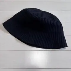 LAKOLE リブニット バケットハット ブラック