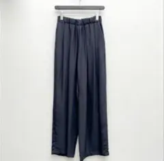 ドニーユ　ヴィンテージサテン　ワイドパンツ
